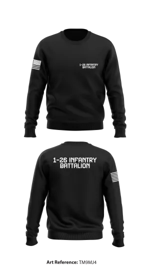1-26 Infantry battalion Store 1 Core Men's Crewneck Performance Sweatshirt - tm9Mj4