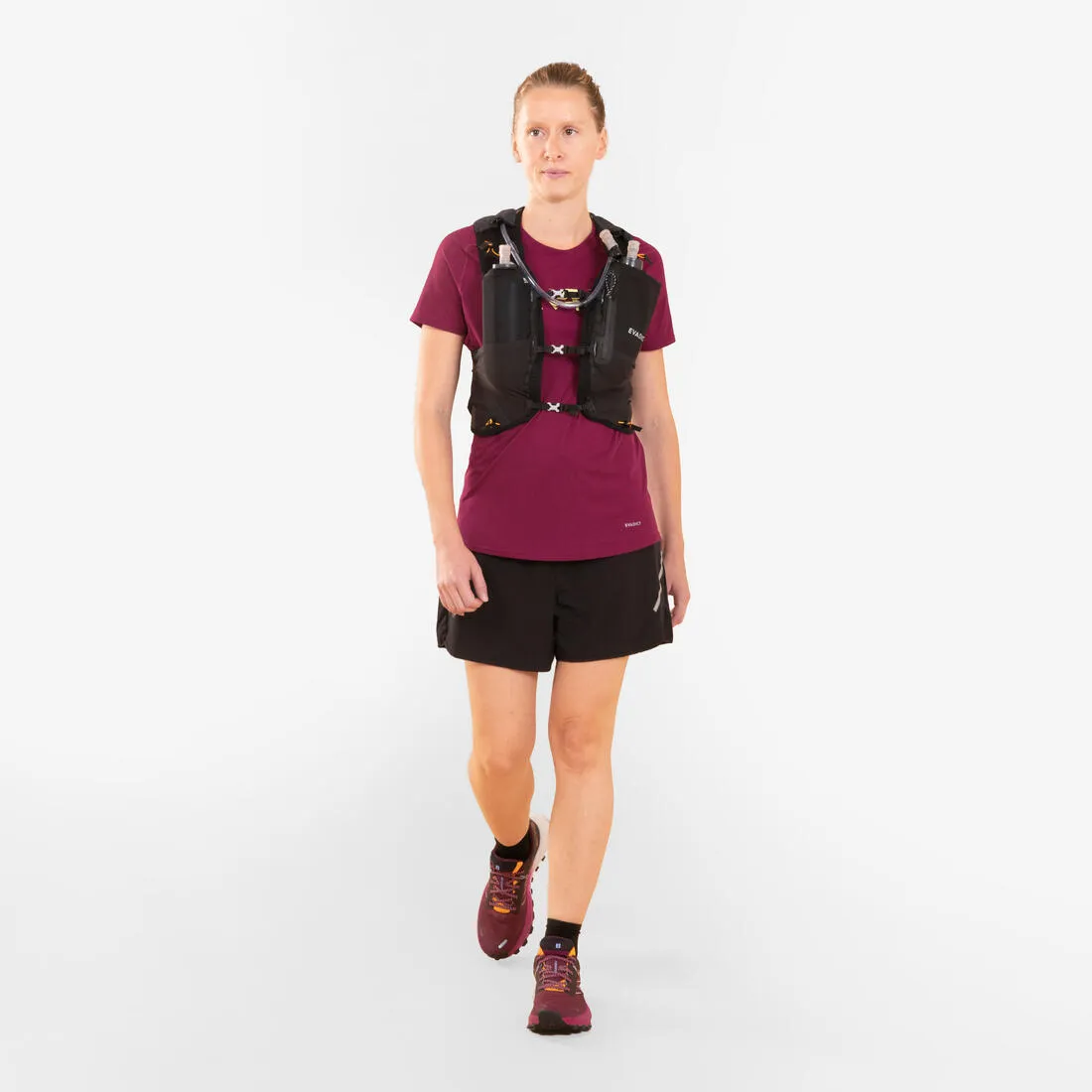 10 L BLACK UNISEX TRAIL RUNNING BAG - SOLD WITH 1 L WATER BLADDER