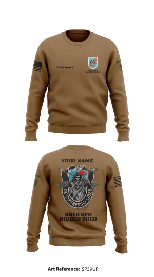 20th SFG DET 1 Rigger  Store 1 Core Men's Crewneck Performance Sweatshirt - SP39Up