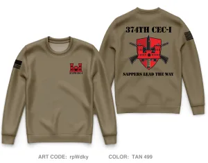 374th CEC-I Core Men's Crewneck Performance Sweatshirt - rpWdky