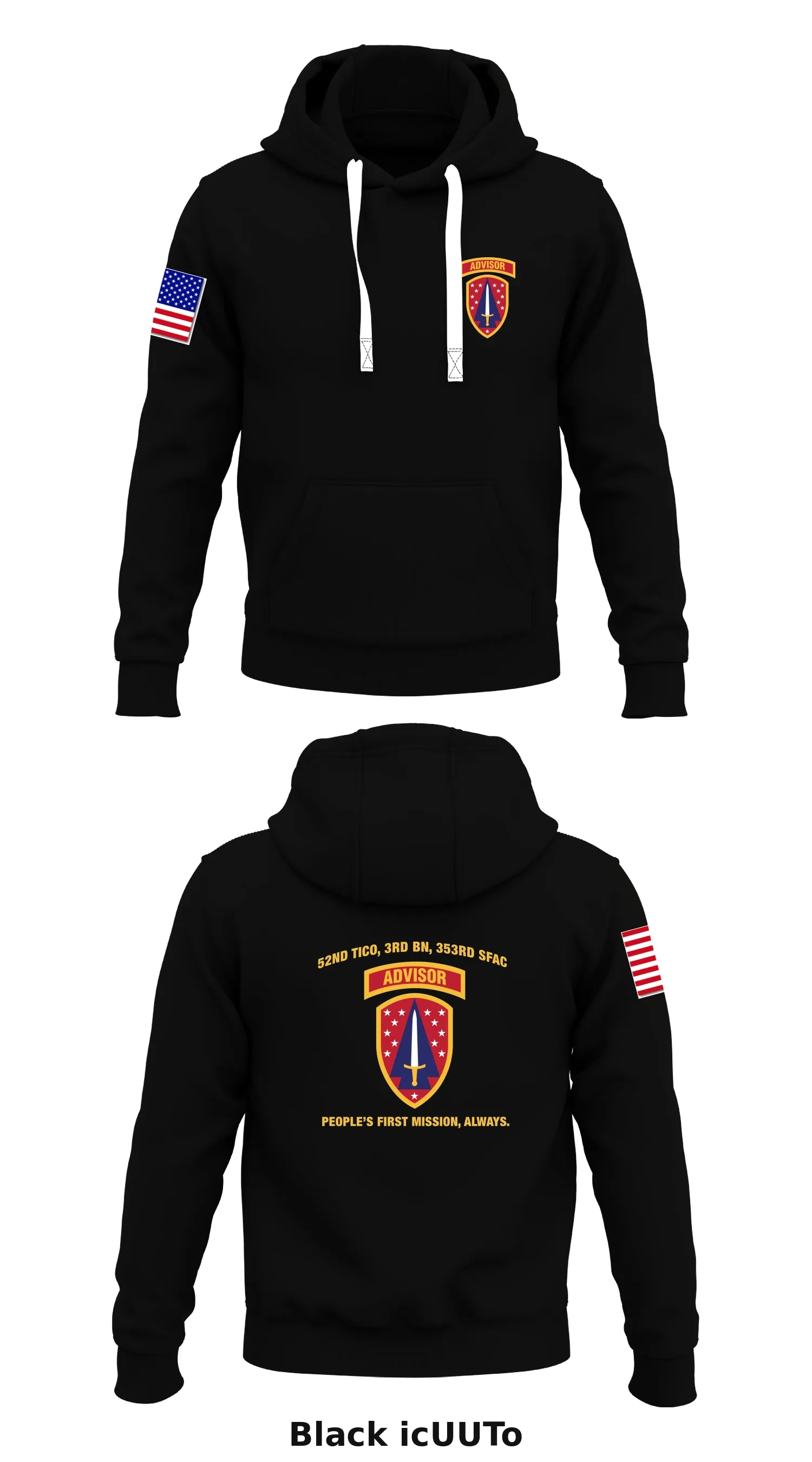 52nd TICO, 3rd BN, 353rd SFAC Store 1  Core Men's Hooded Performance Sweatshirt - icUUTo