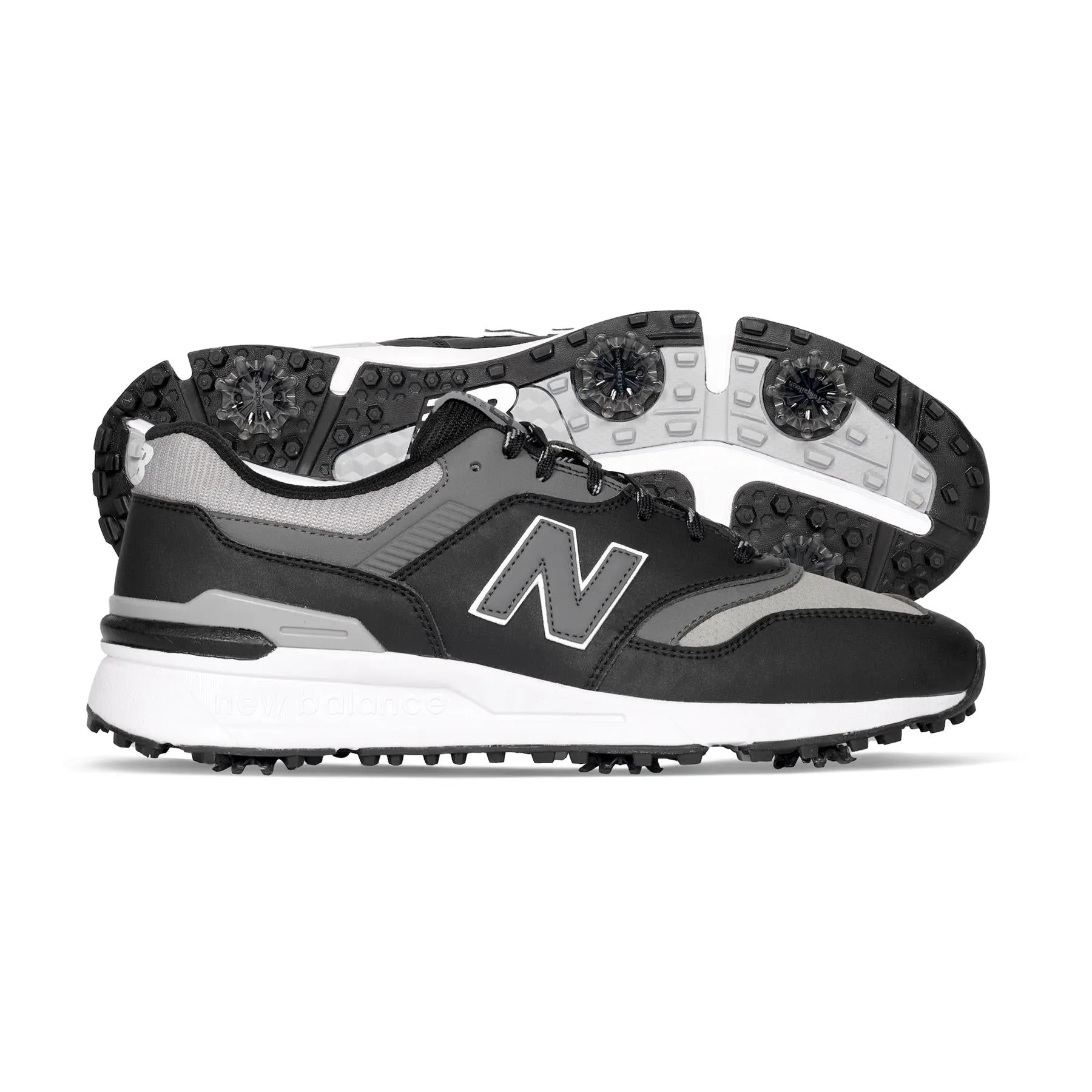 997 Waterproof Spiked Golf Shoes Black