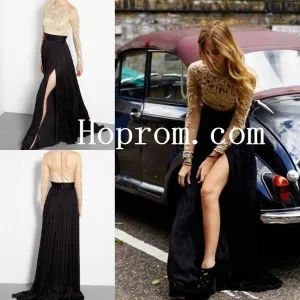 A-Line Prom Dresses,Long Sleeve Prom Dress,Evening Dress