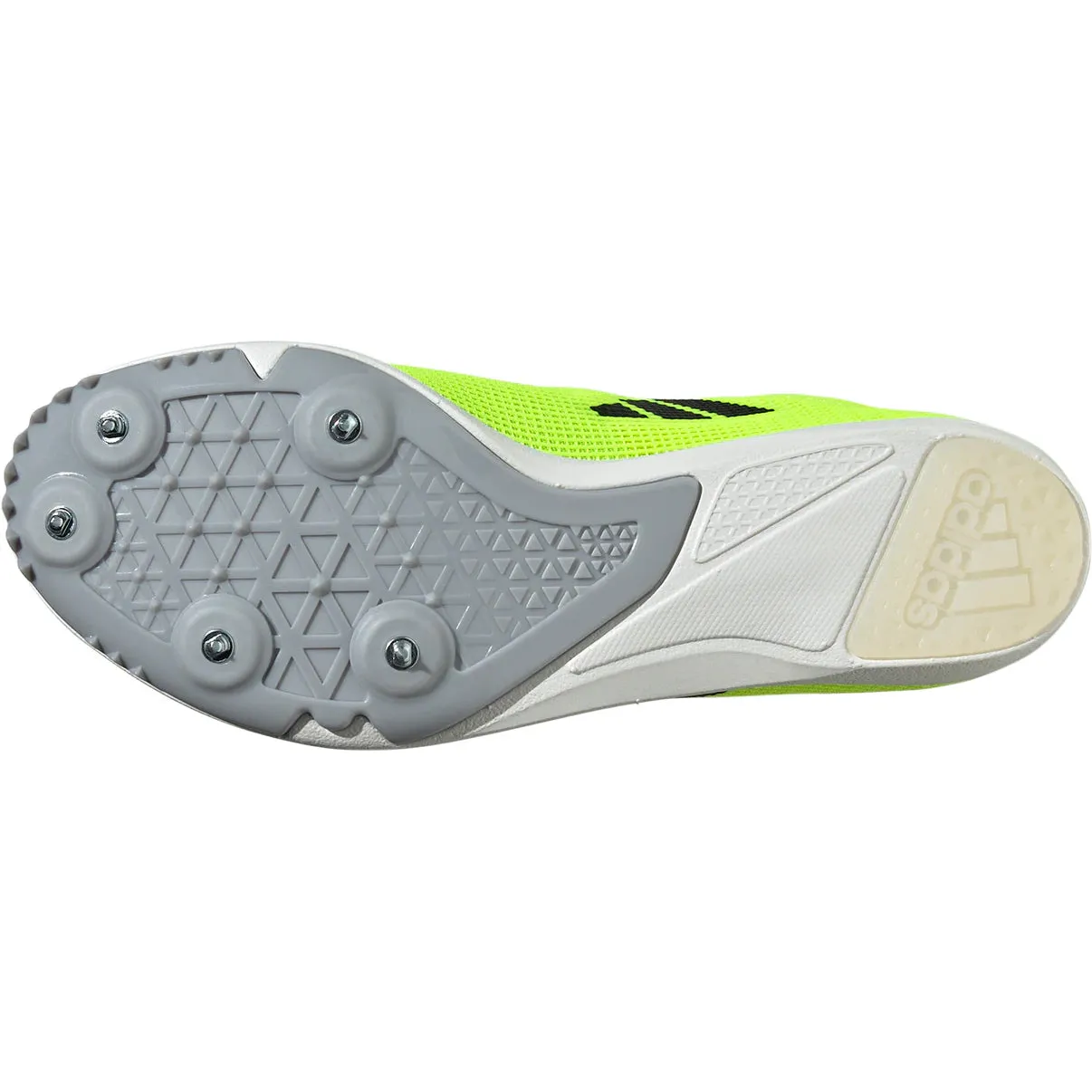 adidas Allroundstar J Running Spikes Lucid Lemon / Core Black / Halo Silver