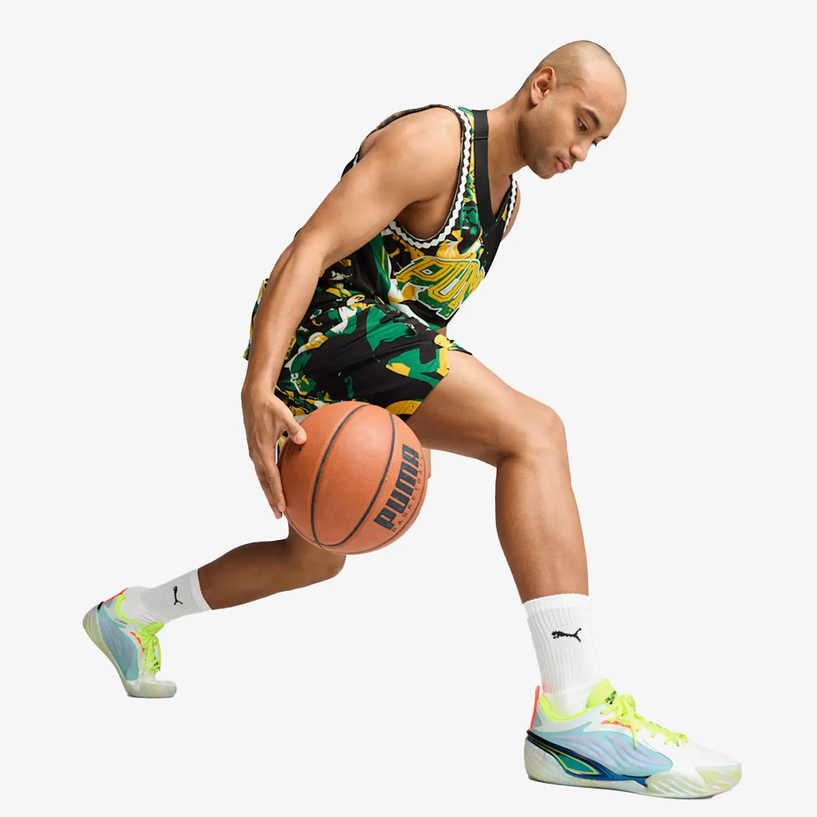 All-Pro Nitro Elite - Light Aqua/Yellow Alert
