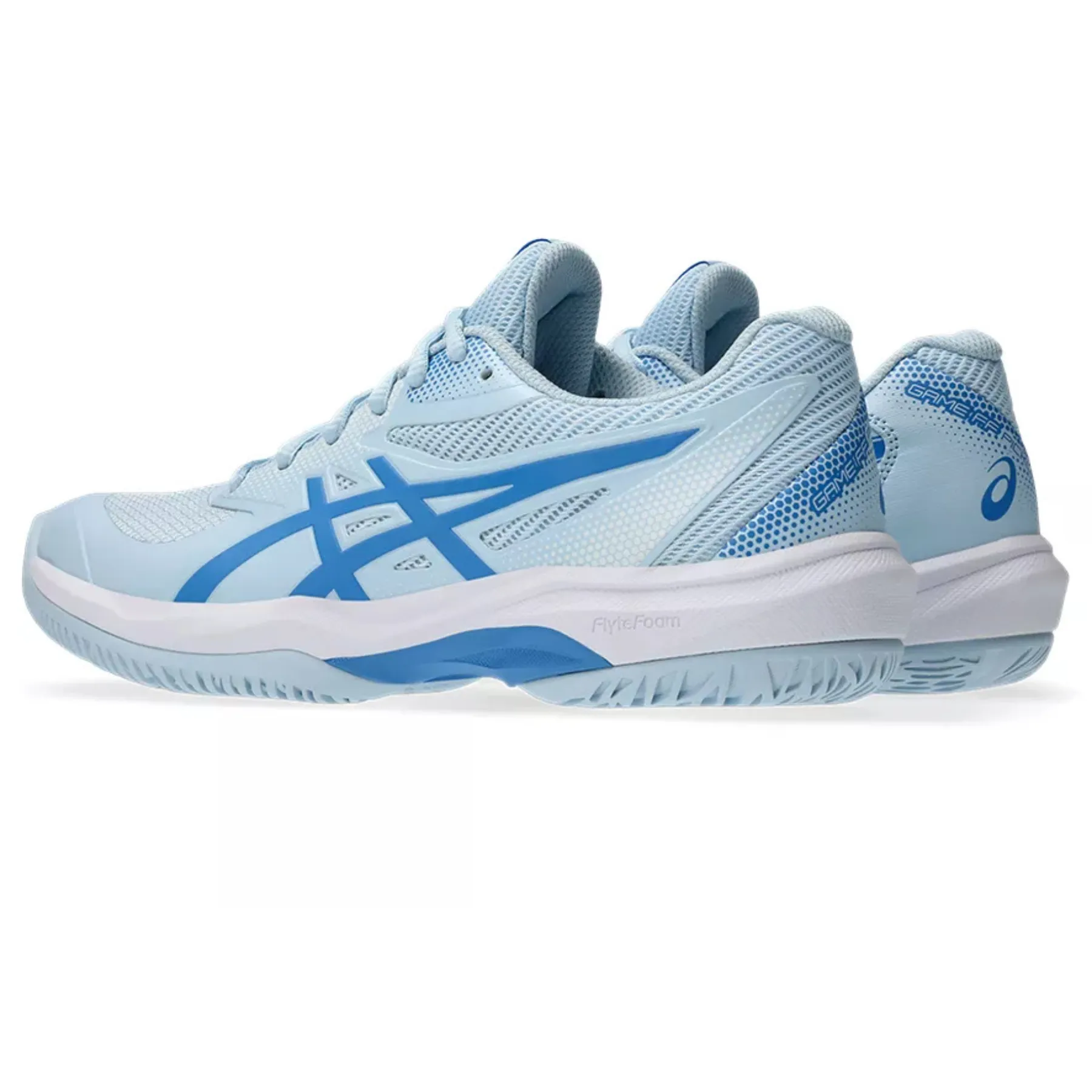 Asics Game FF Pickleball Shoes - Light Blue/Blue Coast