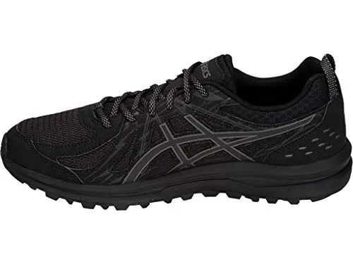ASICS Men's Frequent Trail Running Shoes, Black/Carbon, 10 X-Wide