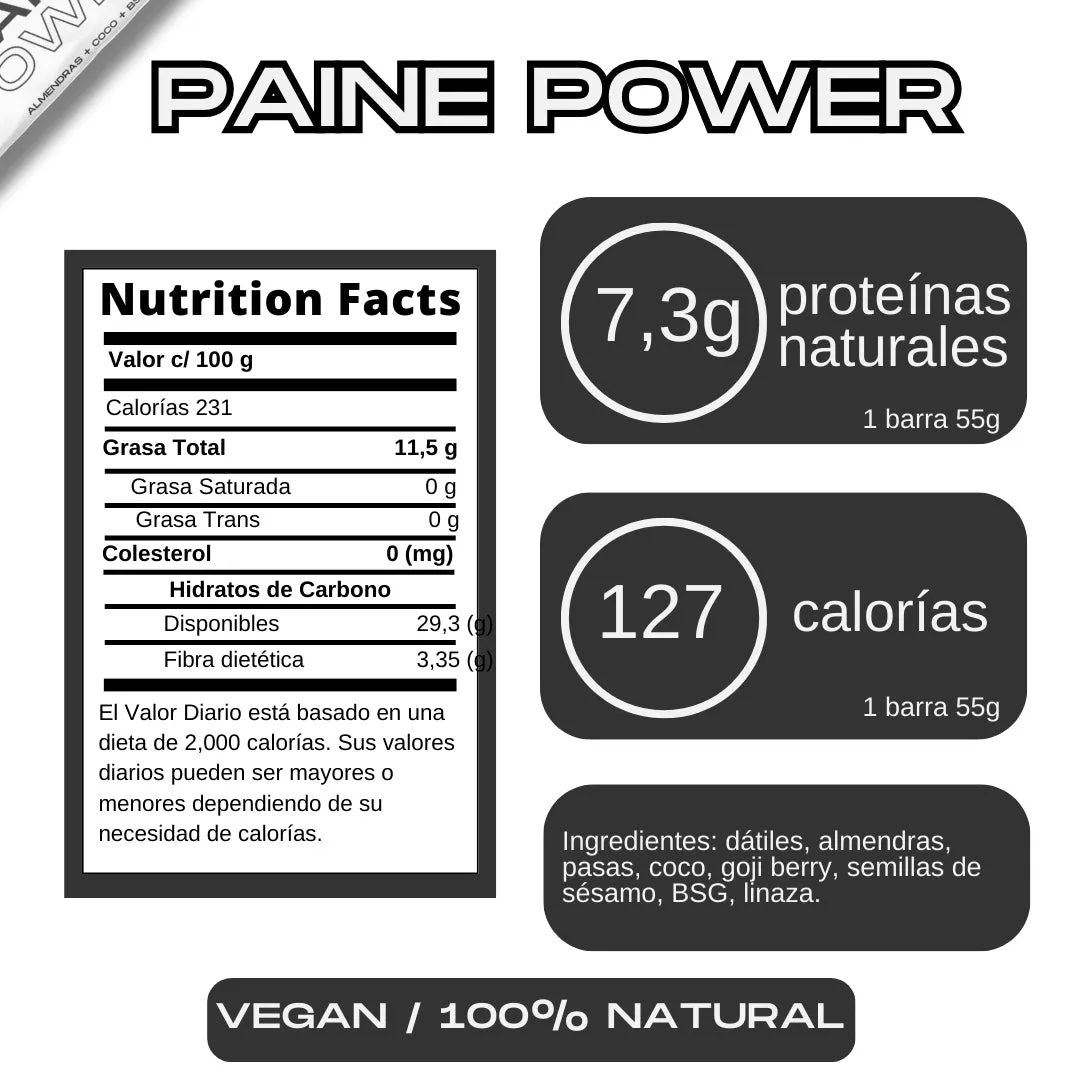 Barrita Energética Natural Paine Power