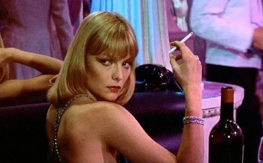 Blue Backless Michelle Pfeiffer Dress for Prom Celebrity Dress inspired Scarface Movie