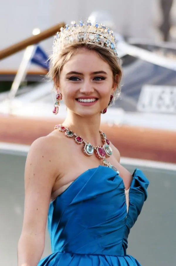 Blue Leni Klum Dress A Line Short Prom Dress
