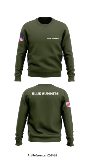 Blue Summits Store 1 Core Men's Crewneck Performance Sweatshirt - cDsv9b