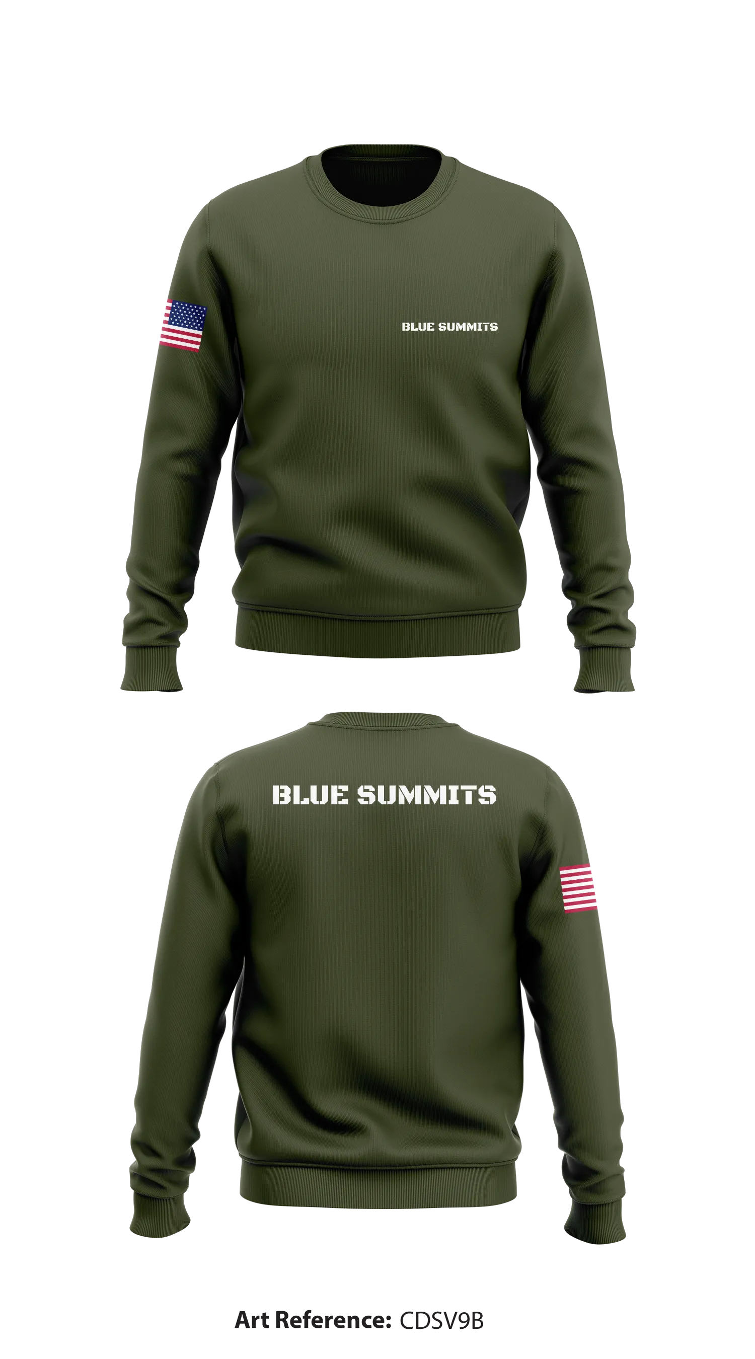 Blue Summits Store 1 Core Men's Crewneck Performance Sweatshirt - cDsv9b