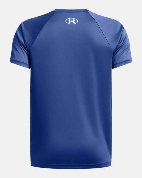Boy's Tech Split Wordmark Short Sleeve