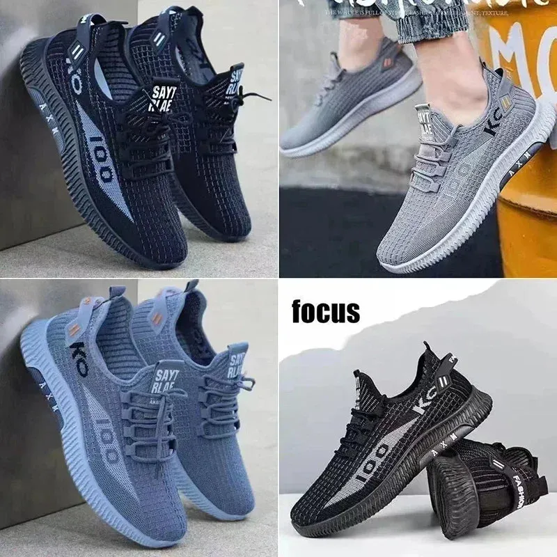 Breathable Mesh Men's Sports Shoes for Summer 2024