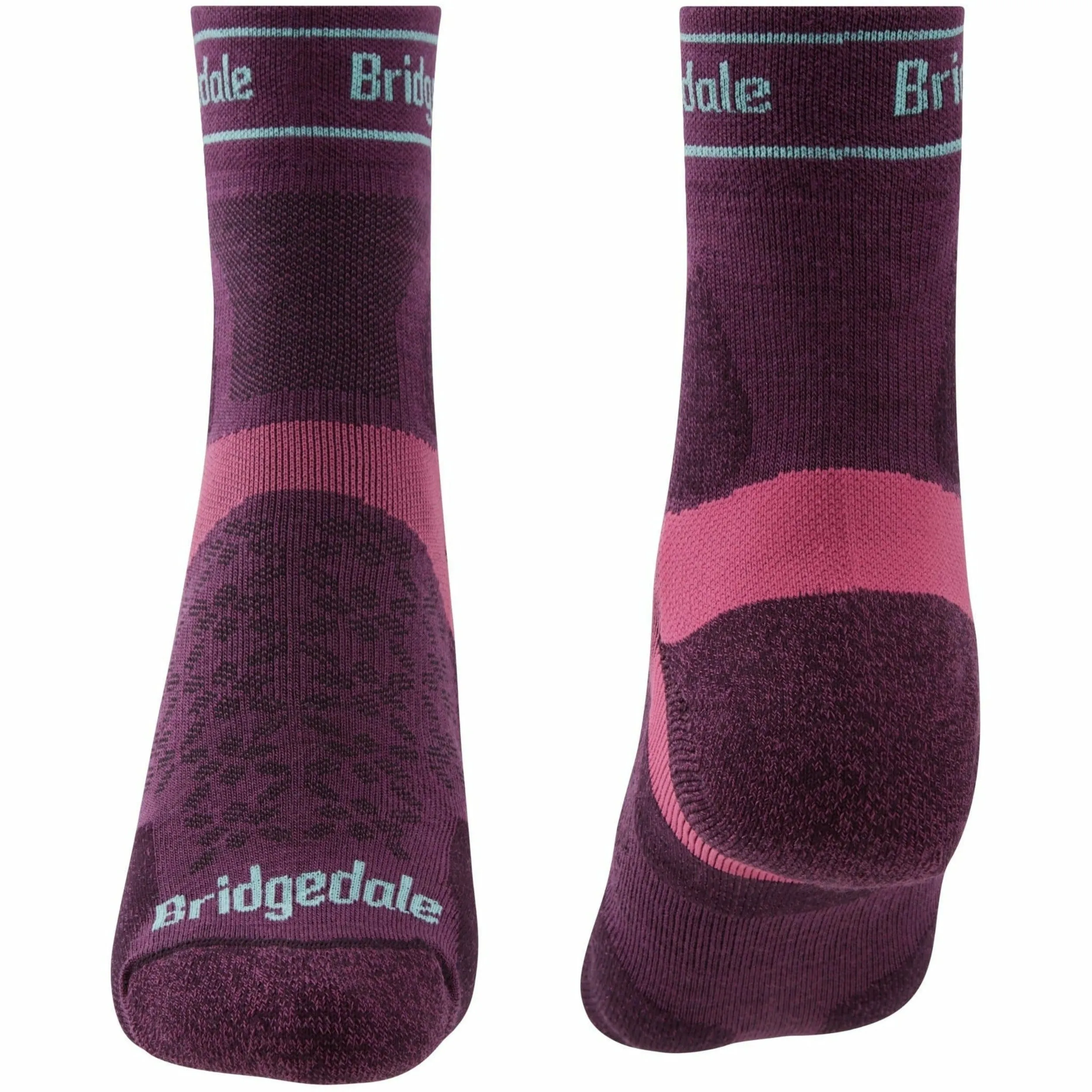 Bridgedale Womens Trail Run Ultralight Merino 3/4 Crew Socks