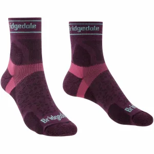 Bridgedale Womens Trail Run Ultralight Merino 3/4 Crew Socks