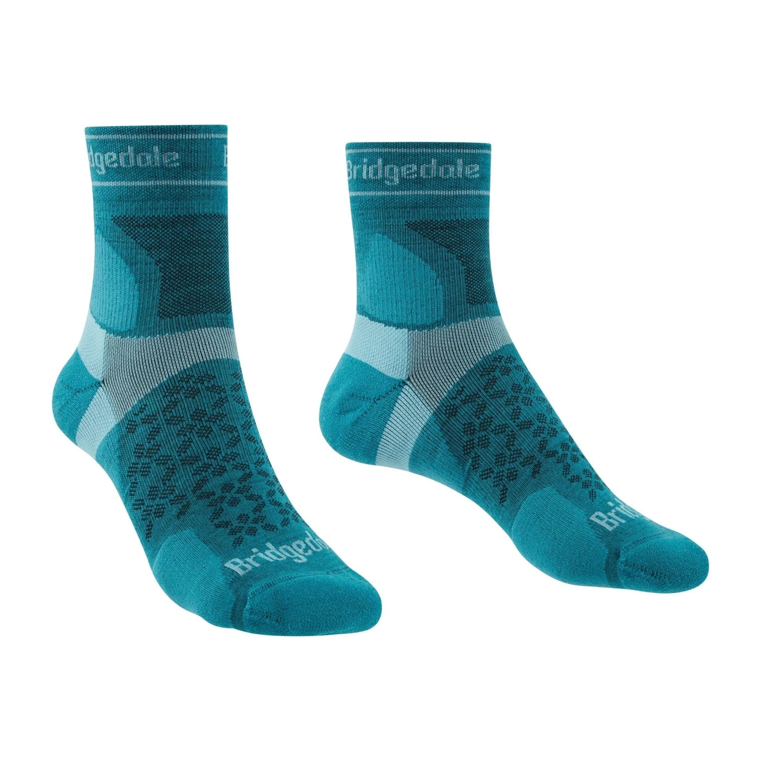 Bridgedale Womens Trail Run Ultralight Merino 3/4 Crew Socks