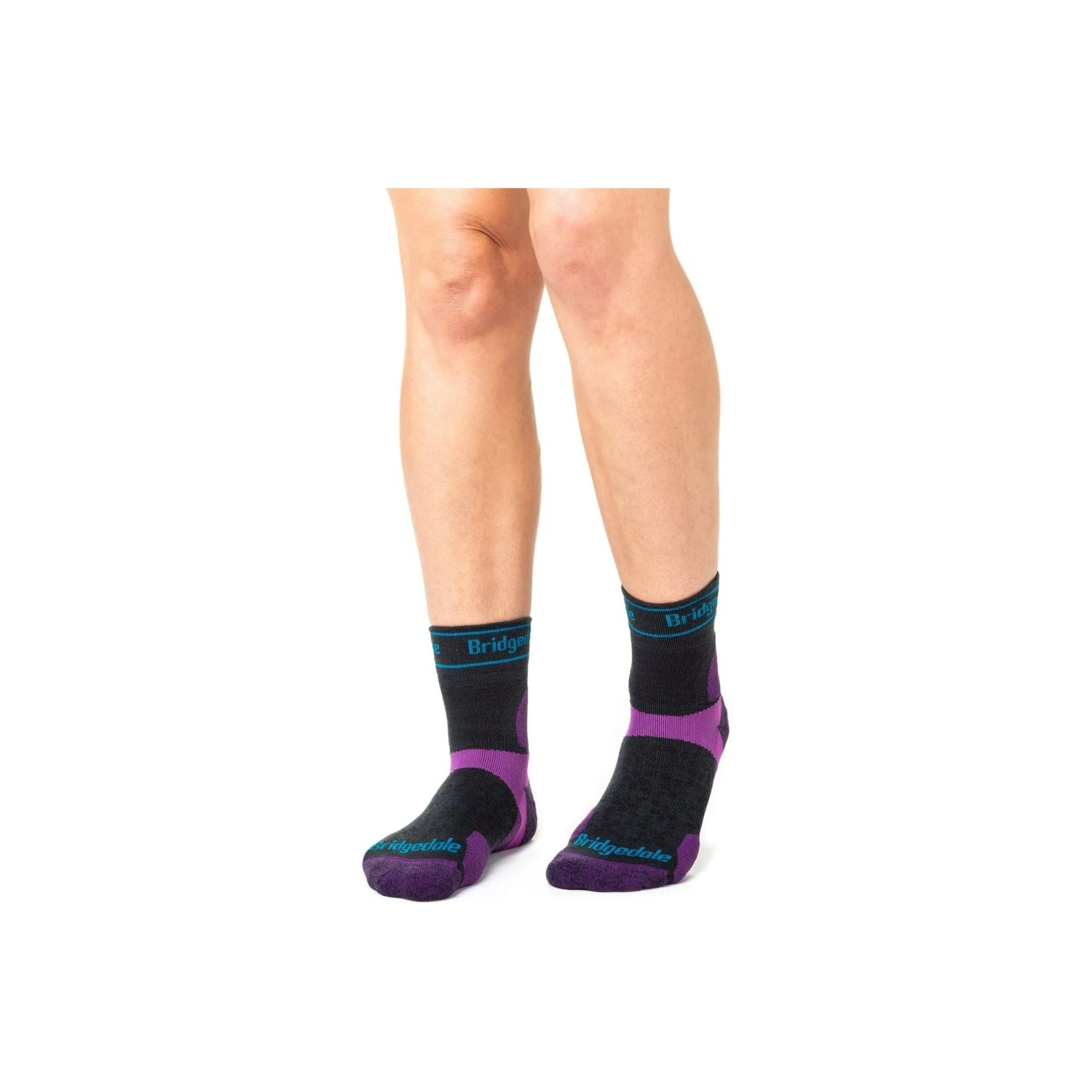 Bridgedale Womens Trail Run Ultralight Merino 3/4 Crew Socks