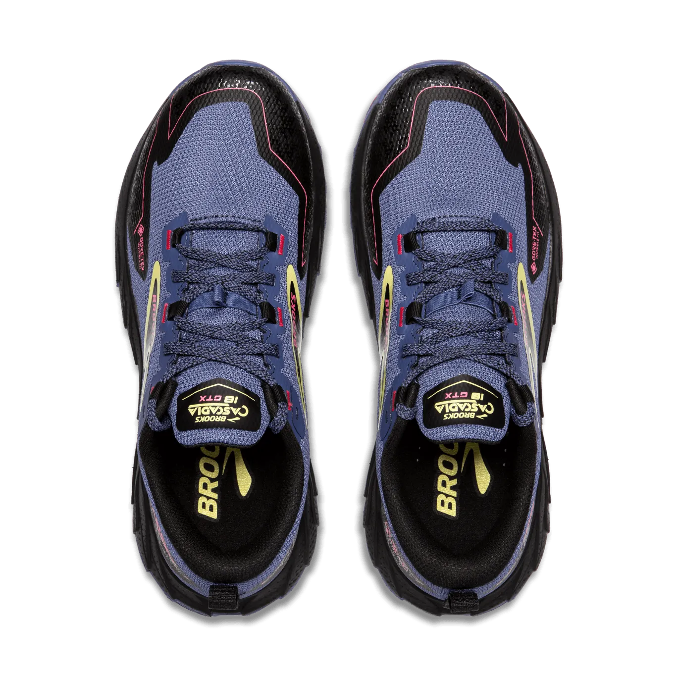 Brooks Cascadia 18 GTX (B Width) - Grey Blue/Black/Pink (Womens)