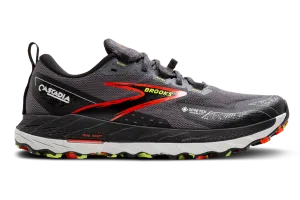 Brooks Cascadia 18 GTX (D Width) - Blackened Pearl/Black/Tomato (Mens)