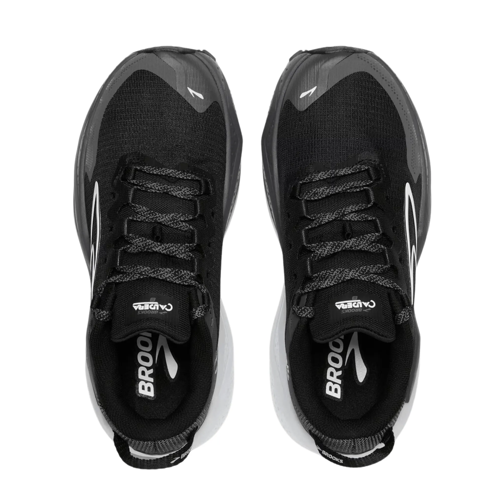 Brooks Men's Caldera 8 Trail Running Shoes - Black/Blackened Pearl/White
