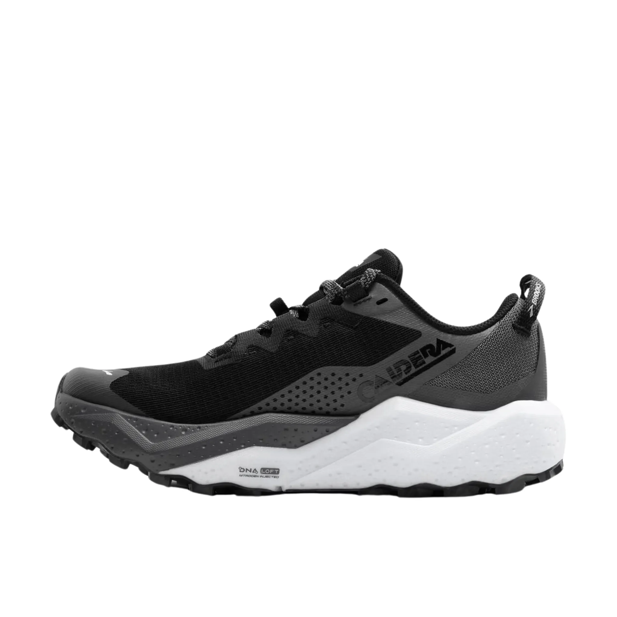 Brooks Men's Caldera 8 Trail Running Shoes - Black/Blackened Pearl/White