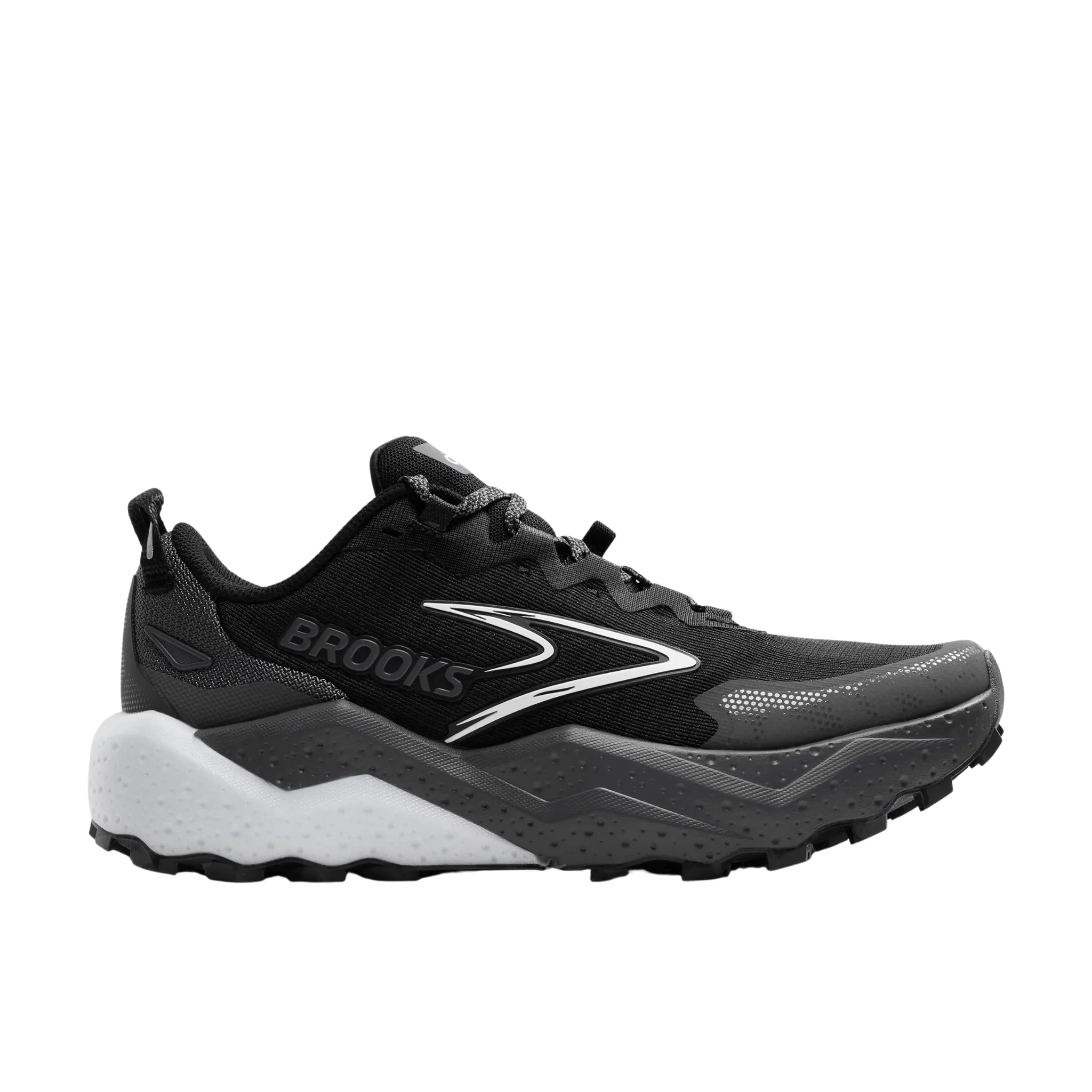 Brooks Men's Caldera 8 Trail Running Shoes - Black/Blackened Pearl/White