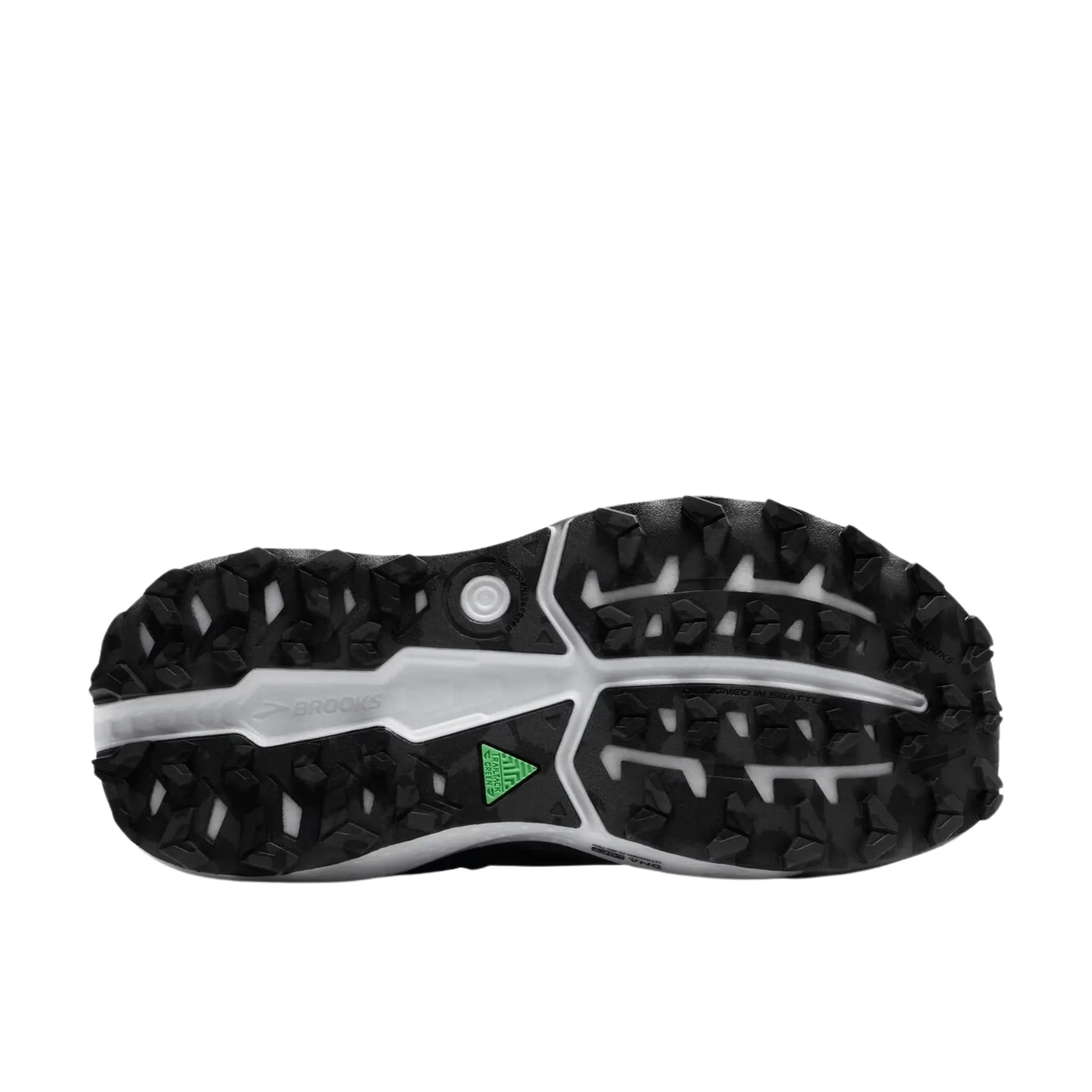 Brooks Men's Caldera 8 Trail Running Shoes - Black/Blackened Pearl/White