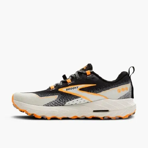 Brooks Mens Cascadia 18 Black/Blue Wash/Orange