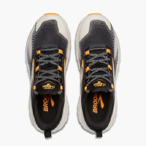 Brooks Mens Cascadia 18 Black/Blue Wash/Orange