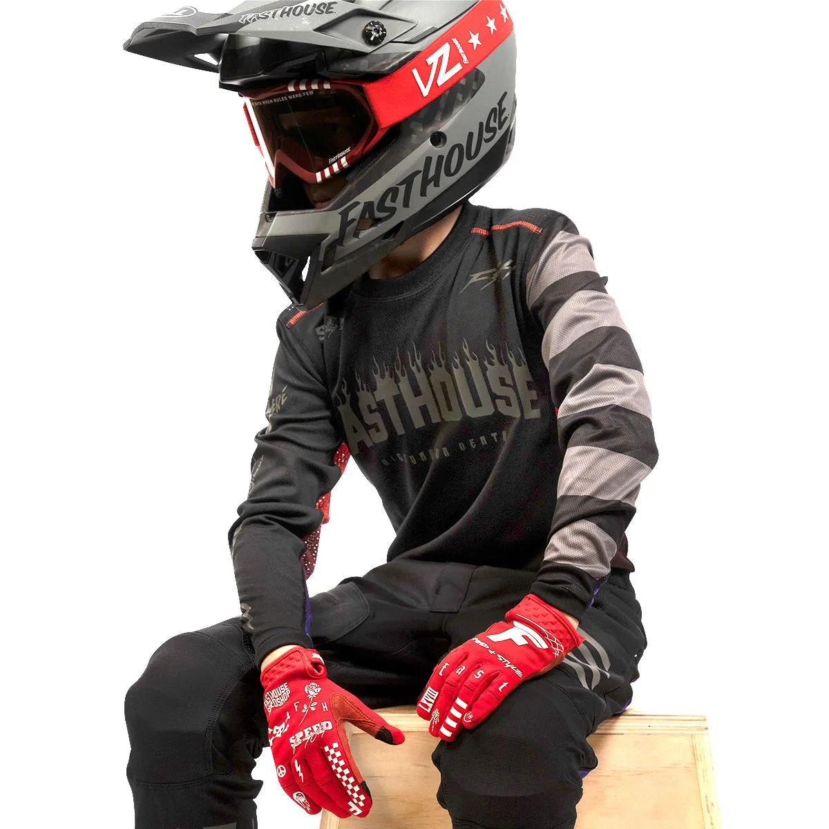 Burn Free Classic Long Sleeve Youth Jersey - Black