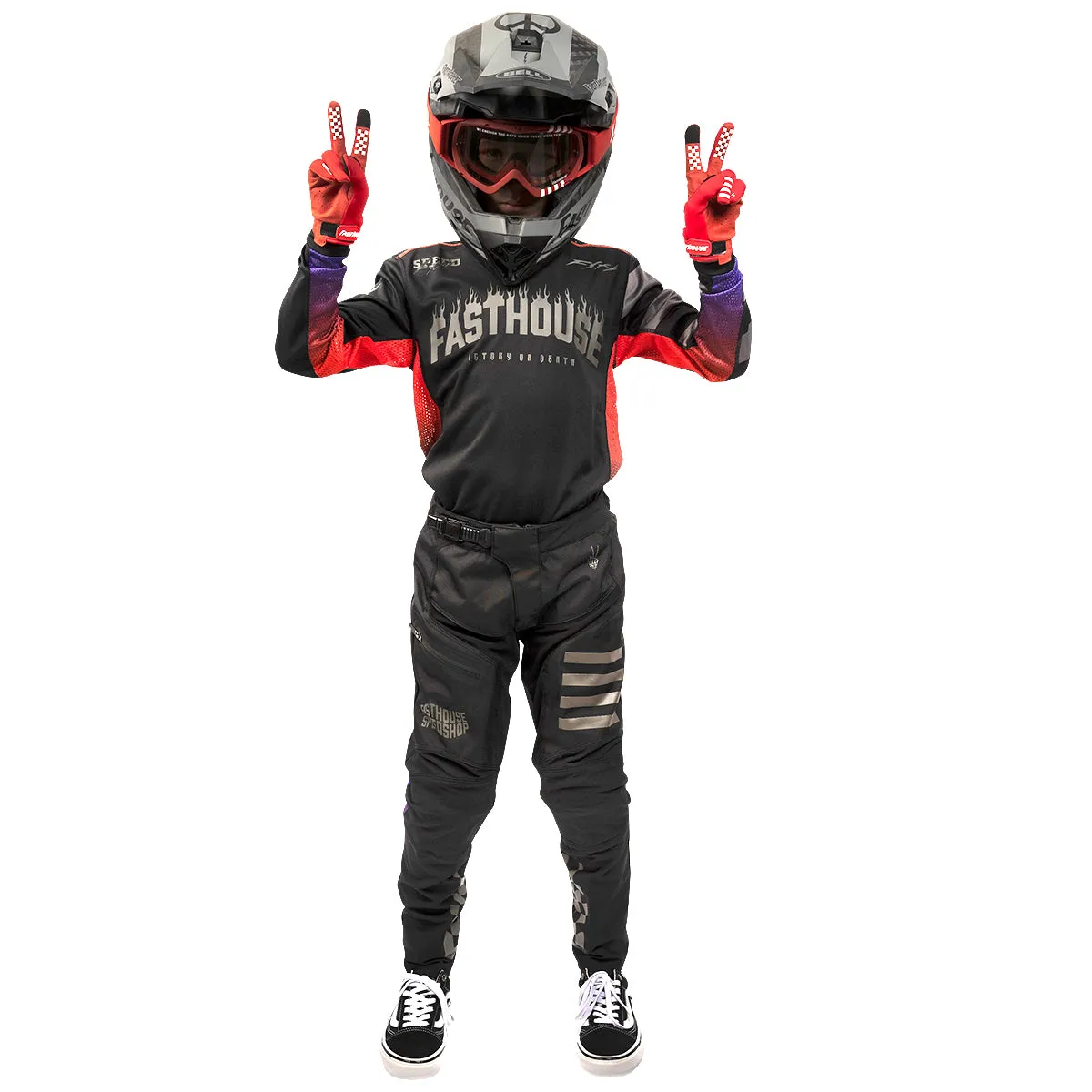 Burn Free Classic Long Sleeve Youth Jersey - Black