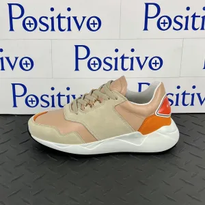 Buscemi Women's Ventura Nude Trio Leather Sneakers SAMPLE