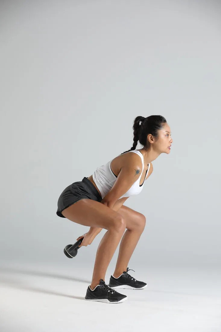 Cast Iron Kettlebell with Rubber Base 4 kg
