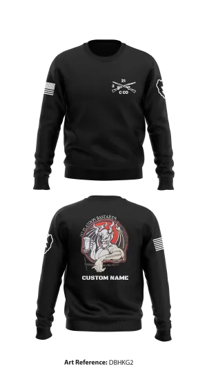 Charlie Company, 3-21 Infantry Store 1 Core Men's Crewneck Performance Sweatshirt - DBHKg2