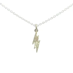 Chasing Jo Lightning Bolt Necklace - Sterling Silver