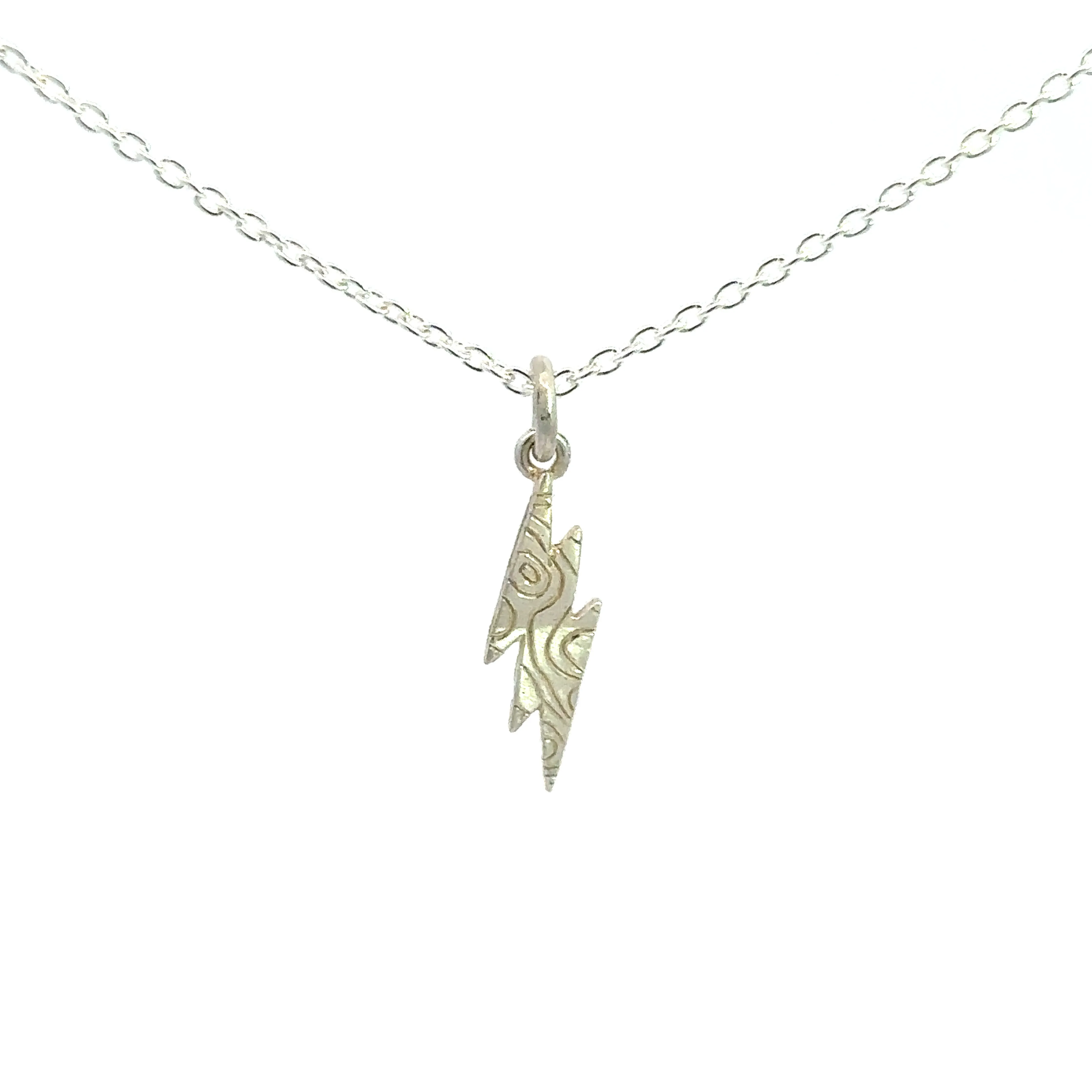 Chasing Jo Lightning Bolt Necklace - Sterling Silver