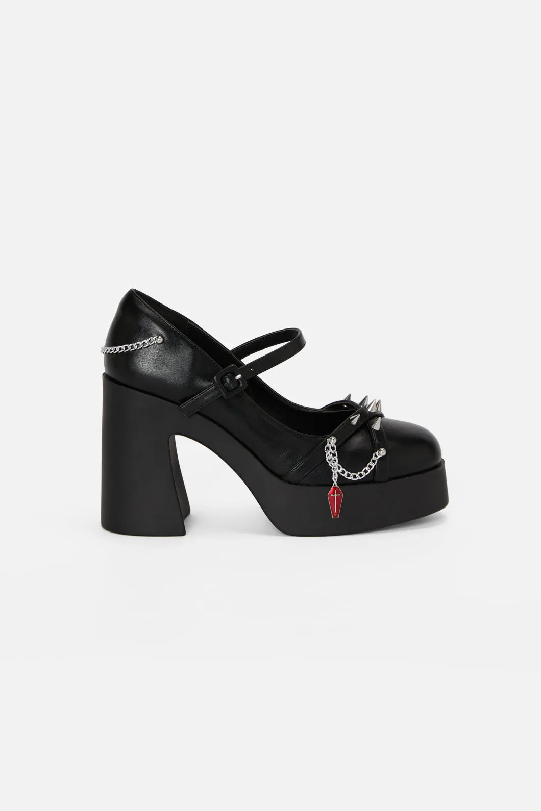Coffin Chain Stud Heel