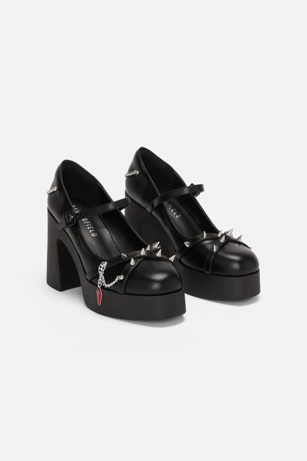 Coffin Chain Stud Heel
