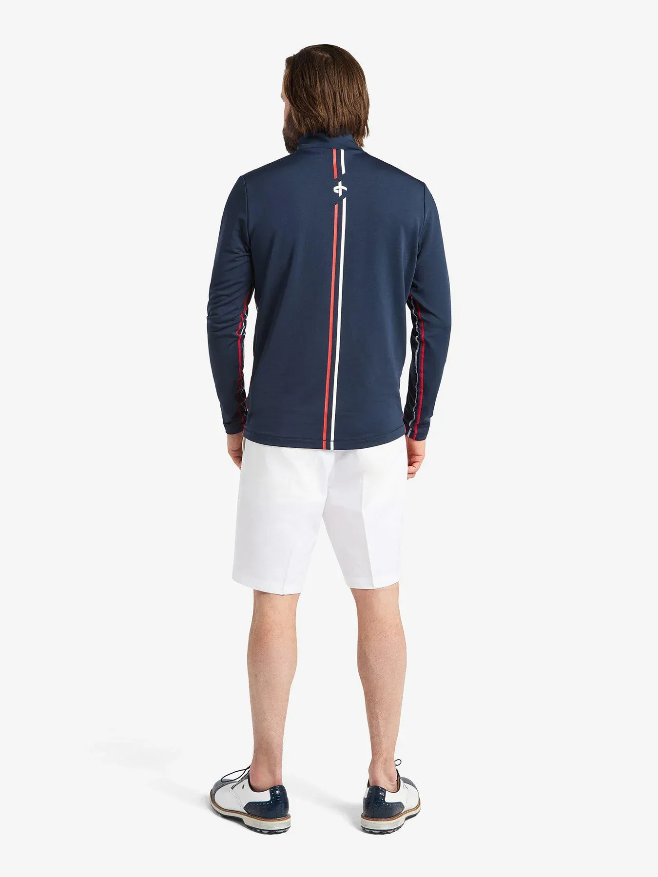 Cross Men's ATHLETIC HALF ZIP MIDLAYER - NAVY