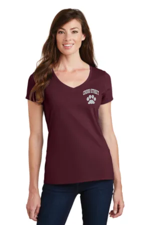 Cross Street Ladies  V-Neck T-shirt