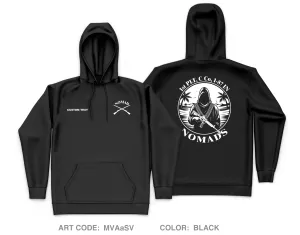CUSTOM 1st PLT, C Co, 1-87 IN Core Men's Hooded Performance Sweatshirt - MVAaSV