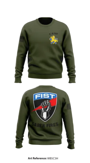 Dakota FiST 6/9 3ABCT 1Cav Store 1 Core Men's Crewneck Performance Sweatshirt - Wb5C5h