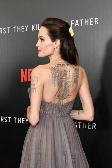 Dark brown Angelina Jolie Strapless Ball Gown Dress Prom Celebrity Red Carpet Dress 'First They Killed My Father' Premiere