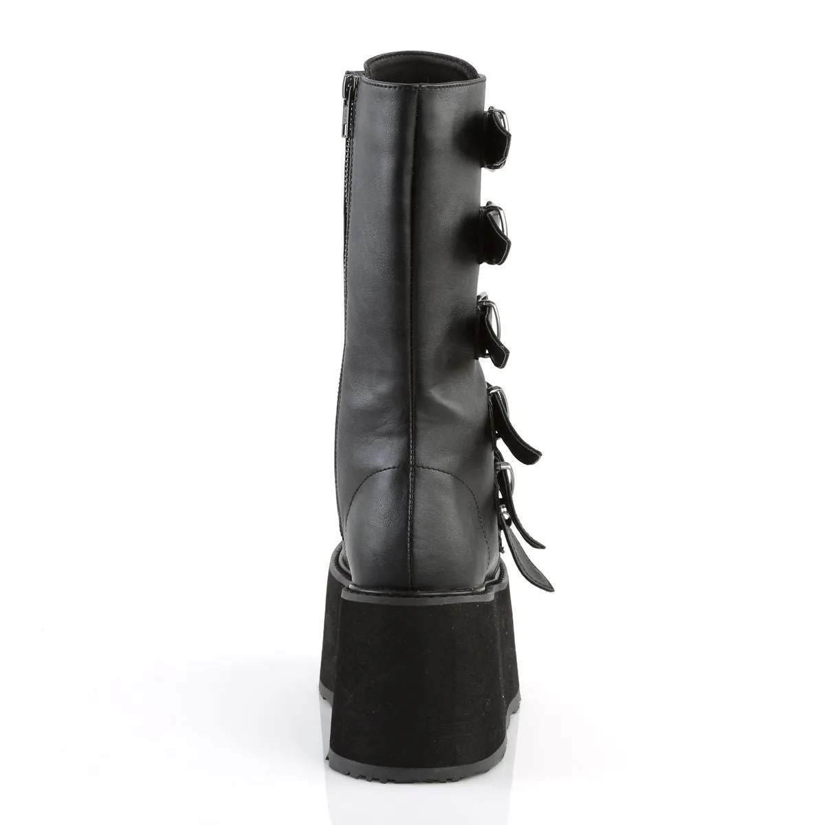 Demonia Damned 225 Black Mid Calf Platform Boots