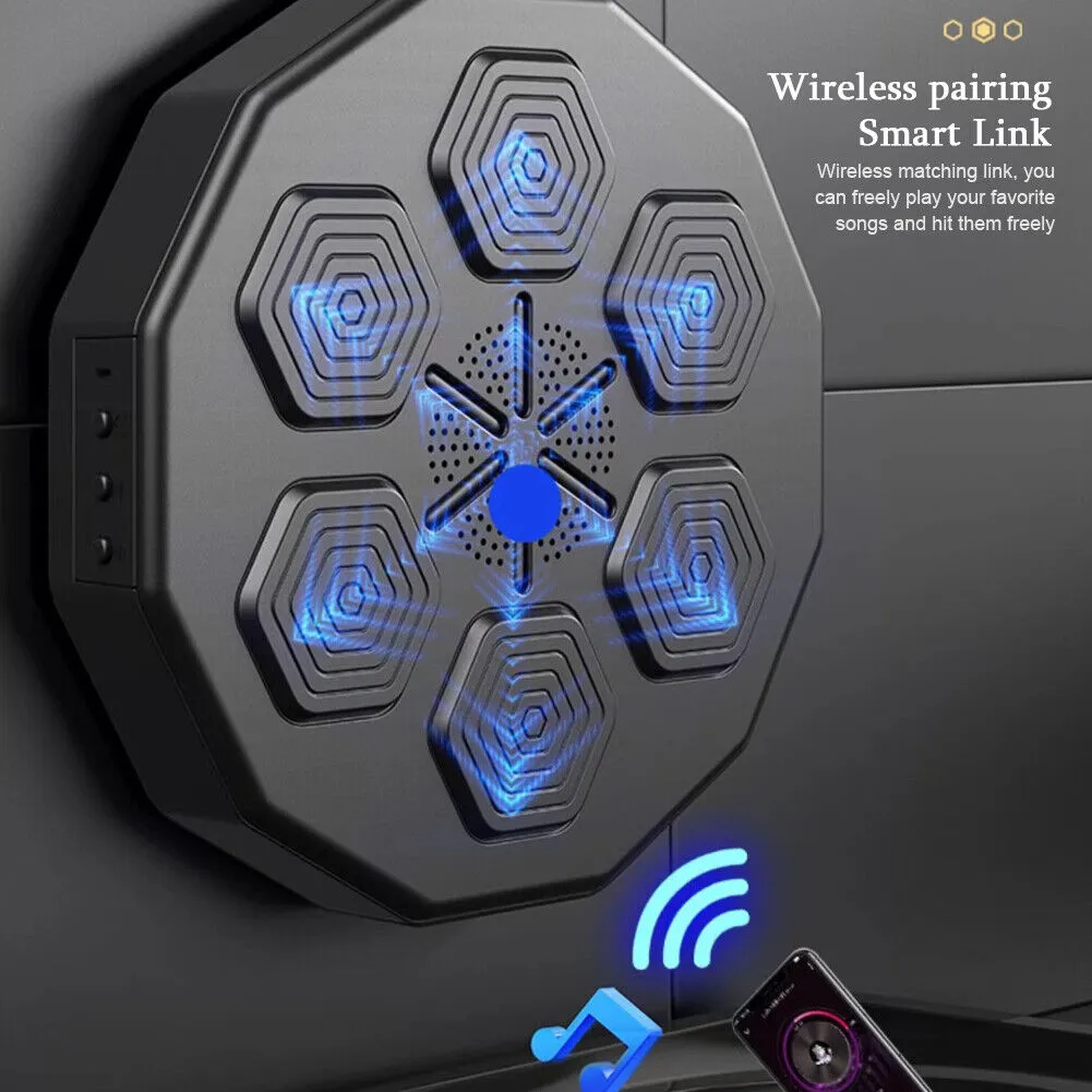 Electronic Music  Boxing Wall Target  Training Smart Wall Mounted Combat AU With Kids Gloves
