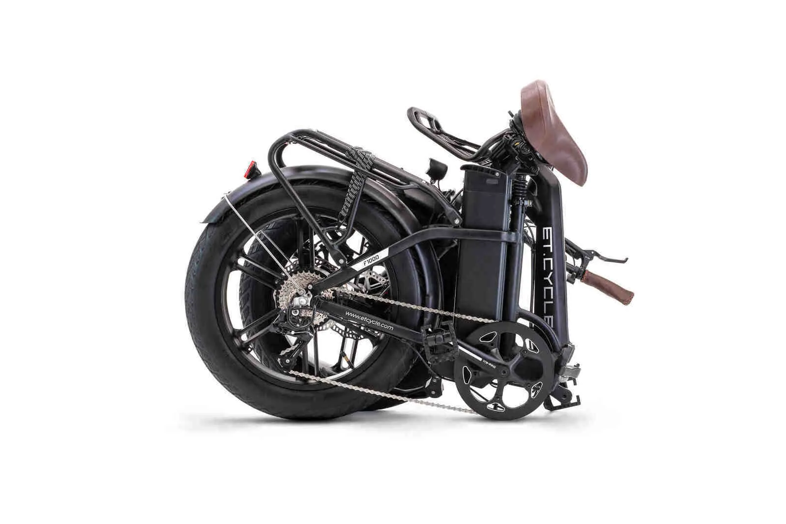 ET-CYCLE F1000 Folding Fat E-Bike, 48V 21Ah, 1008Wh, Hydraulic Brakes