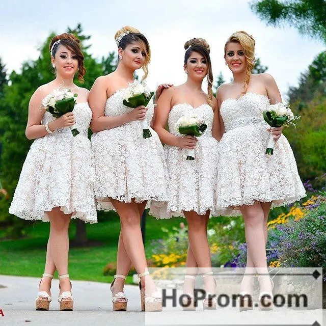 Flower Knee Length Cute Prom Dresses Homecoming Dresses