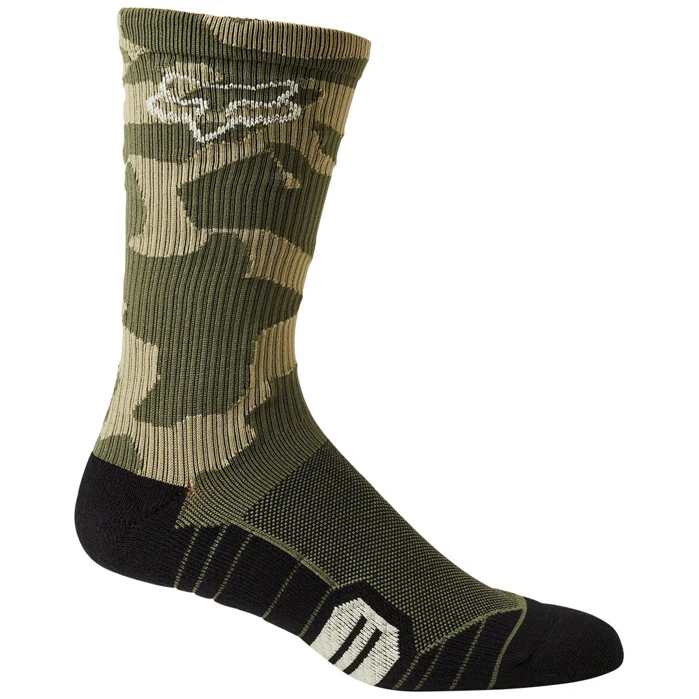 Fox 8 Inch Ranger Cushion Socks - Green Camo