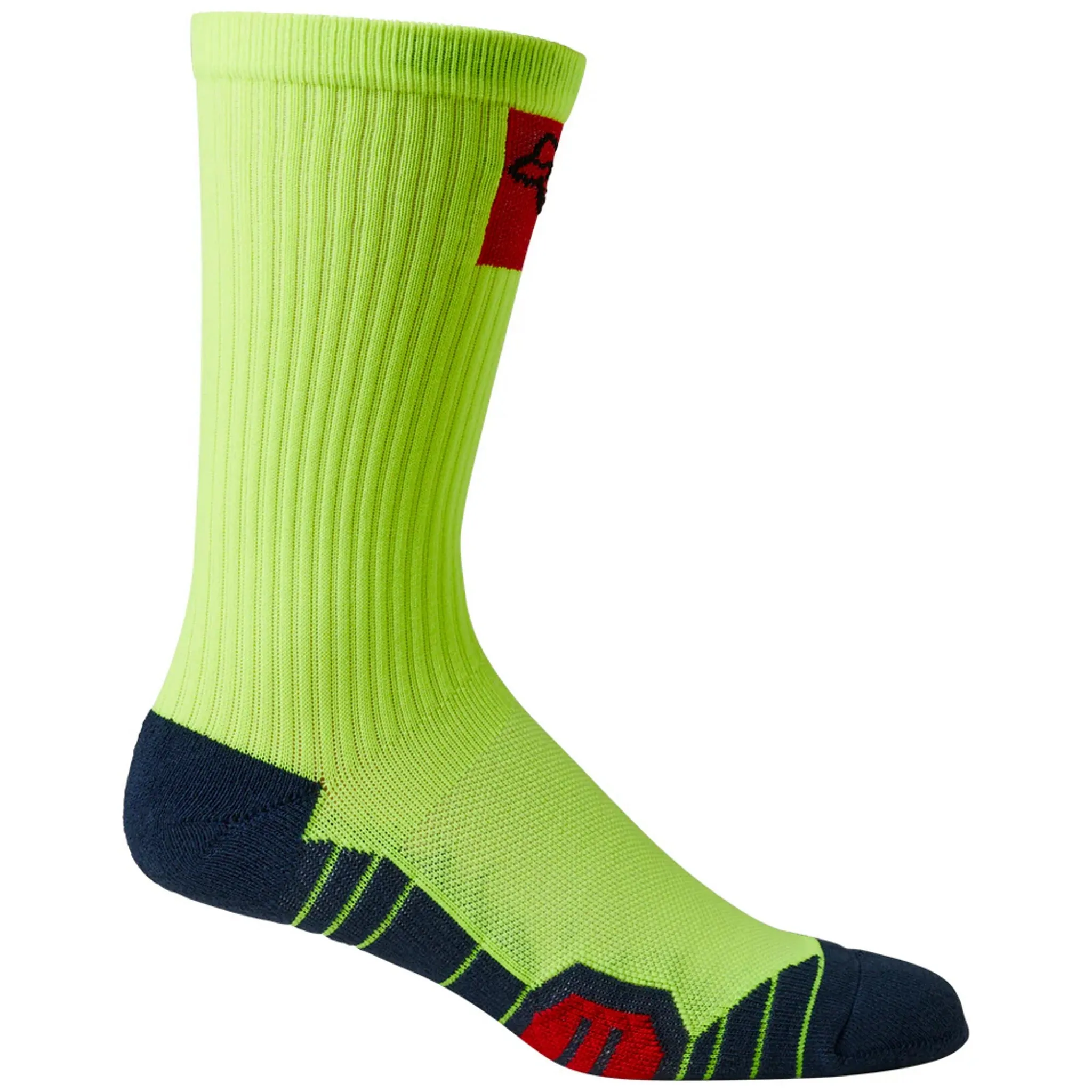 Fox 8 Inch Ranger Cushion Socks Se Flo Yellow